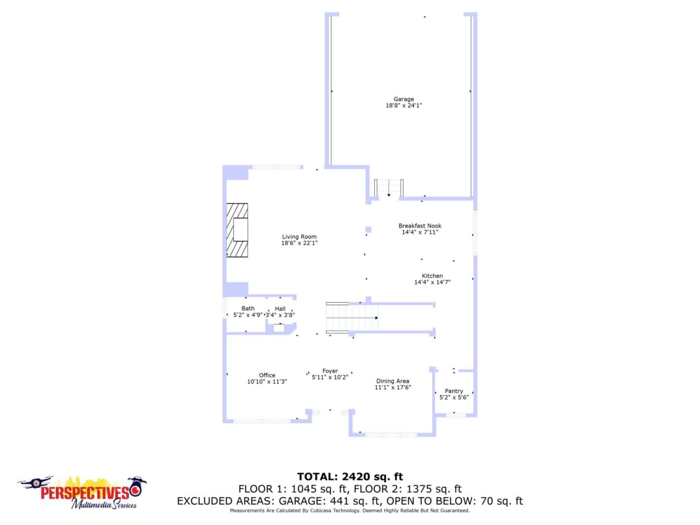 A floor plan for a two bedroom apartment.